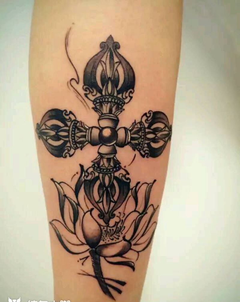 降魔杵纹身图片