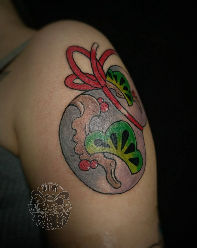 葫芦，福禄纹身图片_老传统纹身图案