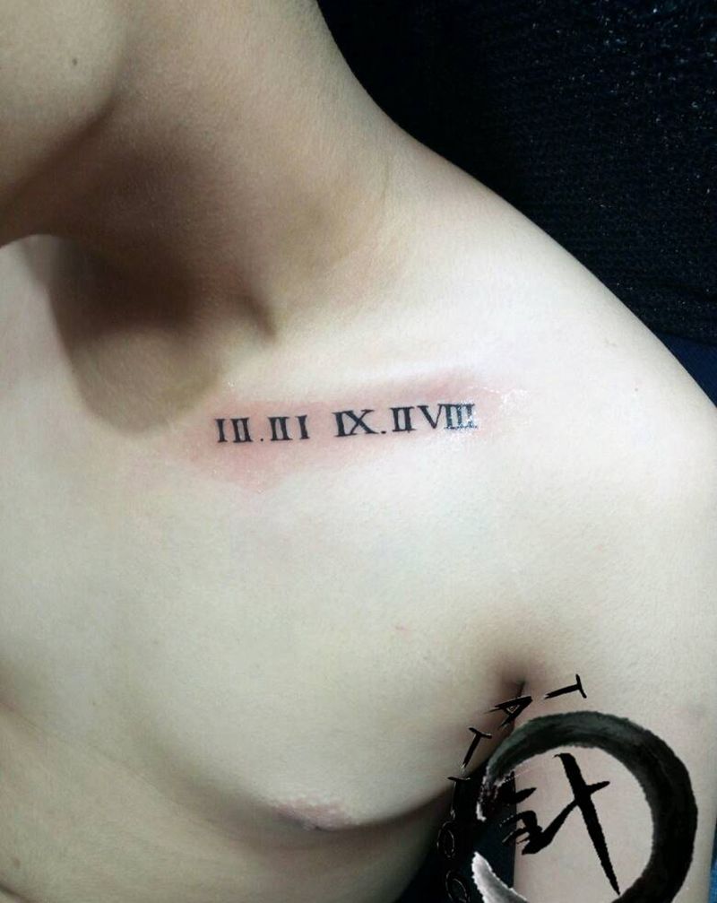 数字纹身图片_胸部清新字符原创小白刺青塔图~针成品纹身图案