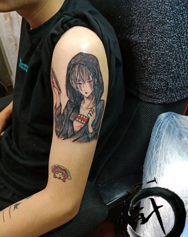 无脸男纹身图片_手臂纹身图案