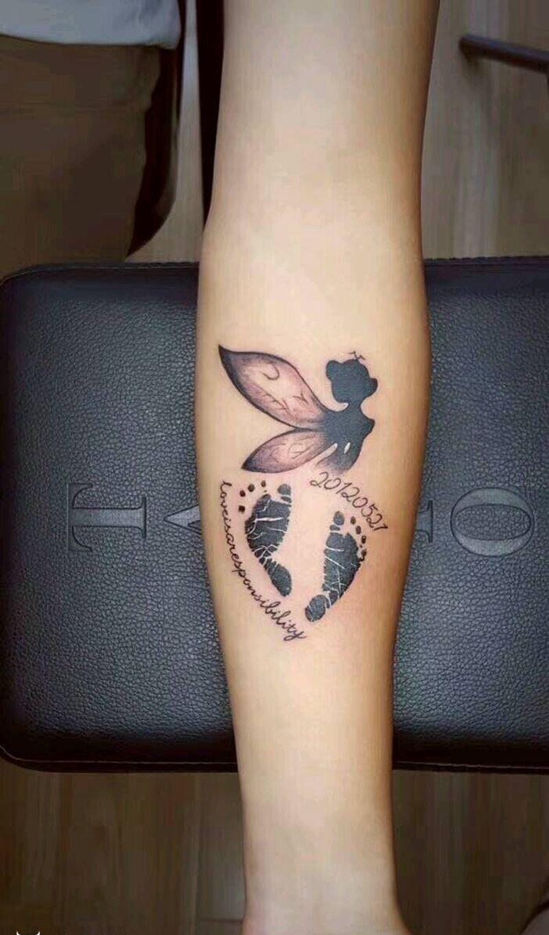 宝贝小脚印纹身图片