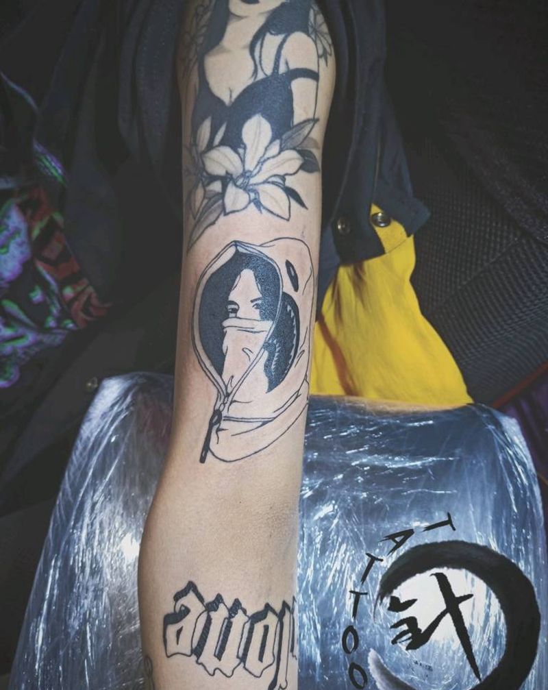 拼图 oldschool纹身图片_手臂Old School拼图oldschool纹身图案