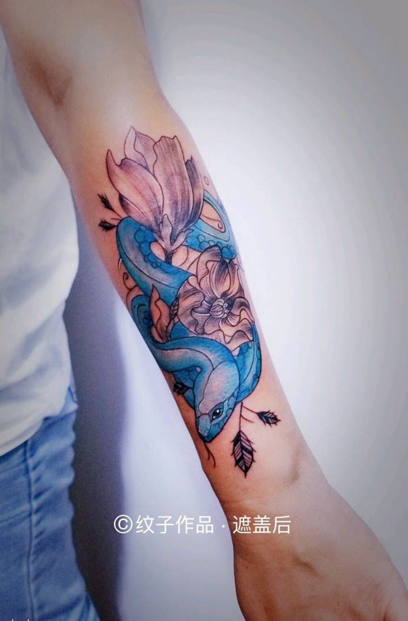 遮盖纹身图片