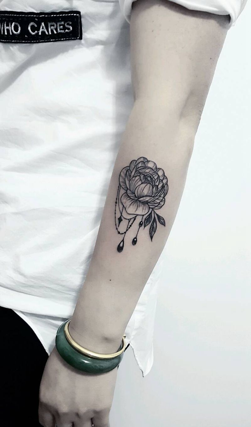 花盖疤纹身图片