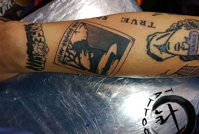 school拼图纹身图片