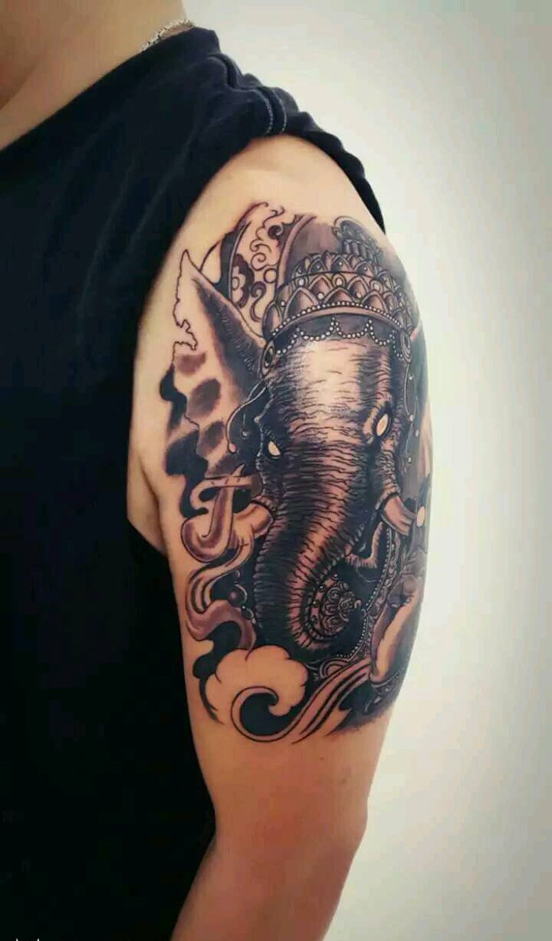 象神纹身图片