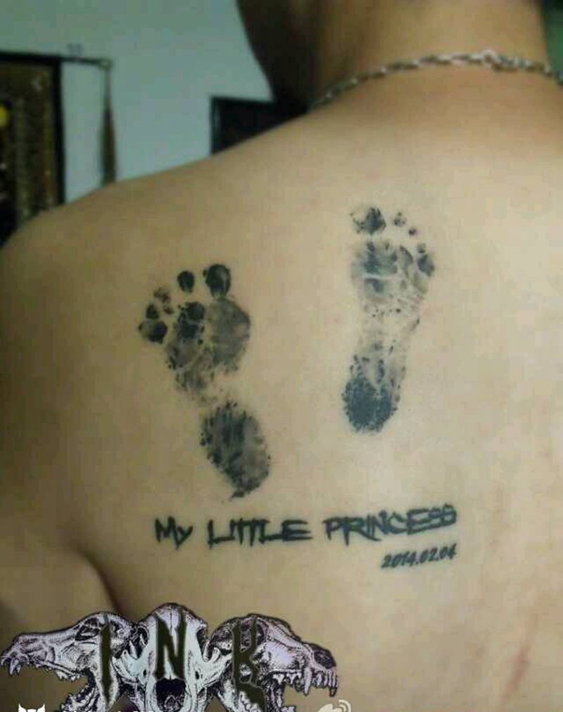 小公主脚丫子纹身图片