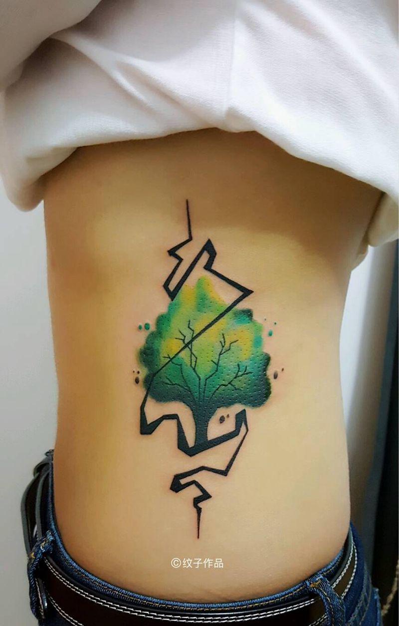 情侣幸福树纹身纹身图片