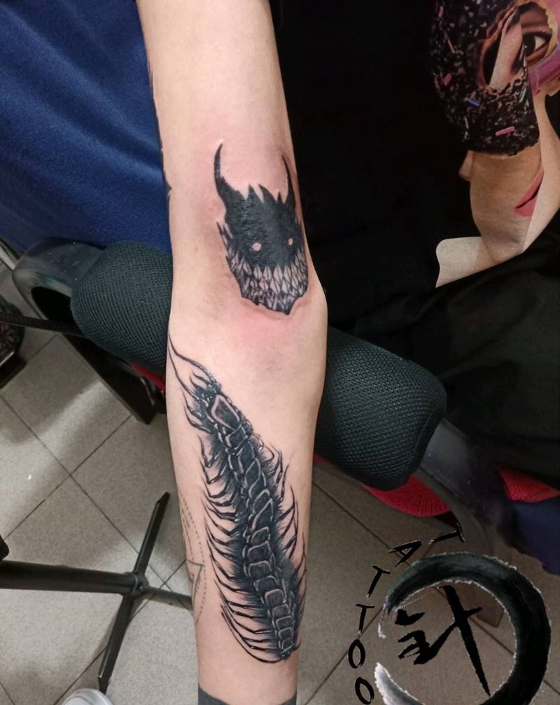 暗黑纹身图片_手臂纹身图案