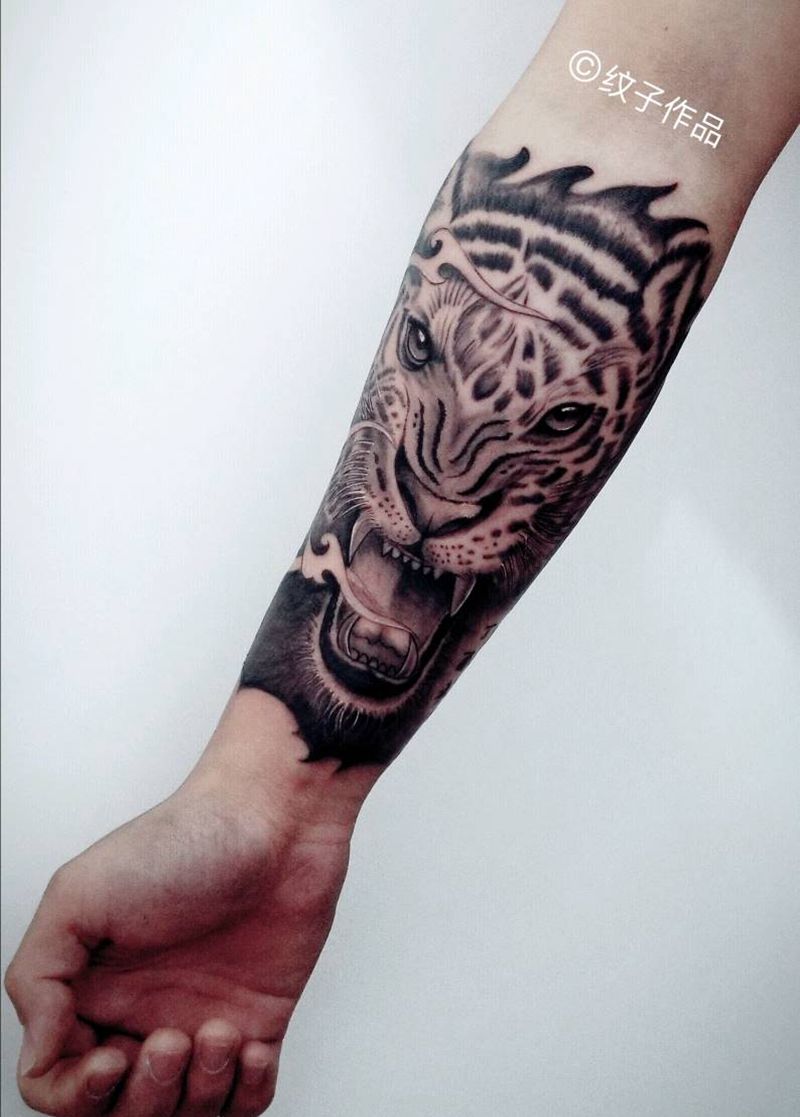 老虎纹身图片