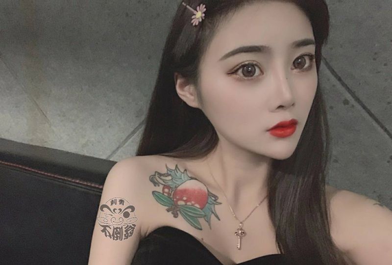 遮盖恢复买家秀纹身图片_肩部纹身图案