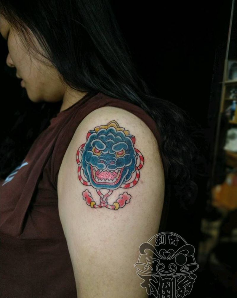 哥斯拉纹身图片_老传统纹身图案