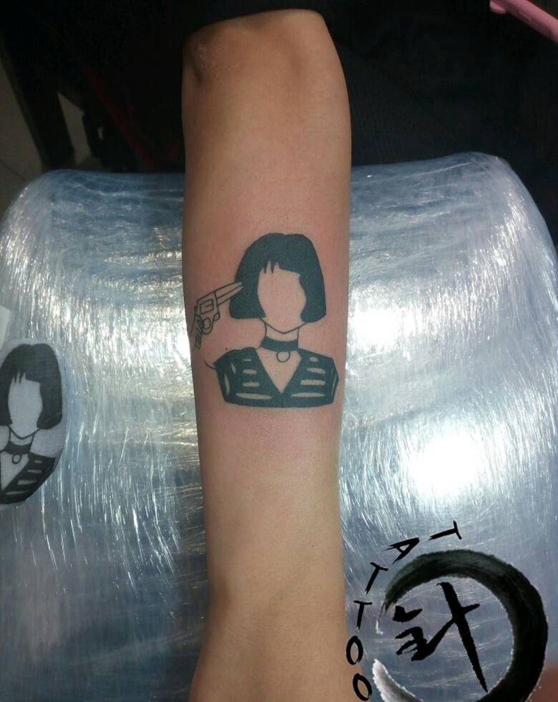 #纹身图片_手臂欧美清新人物图腾原创小小白刺塔图*针成品纹身图案