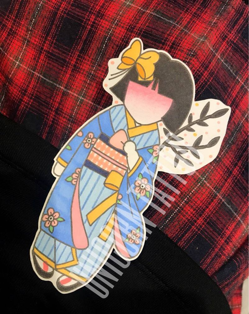 小女孩纹身图片_手稿手部腿部卡通清新原创纹身图案