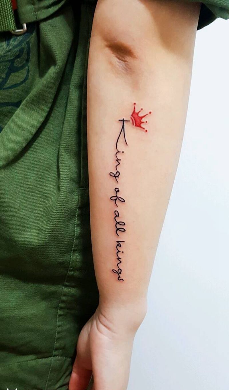 小臂英文纹身图片