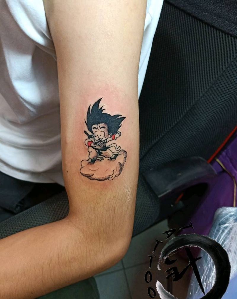 悟空纹身图片_手臂悟空纹身图案