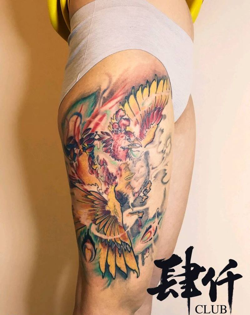 凤凰纹身图片