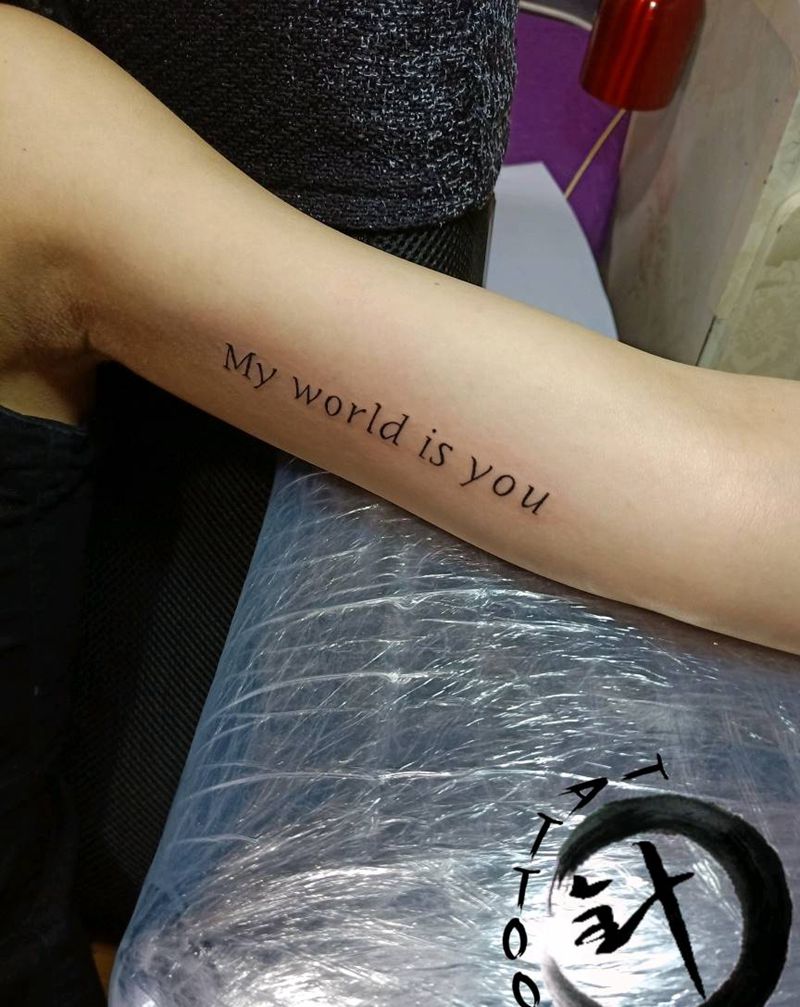 字母纹身图片_手臂纹身图案