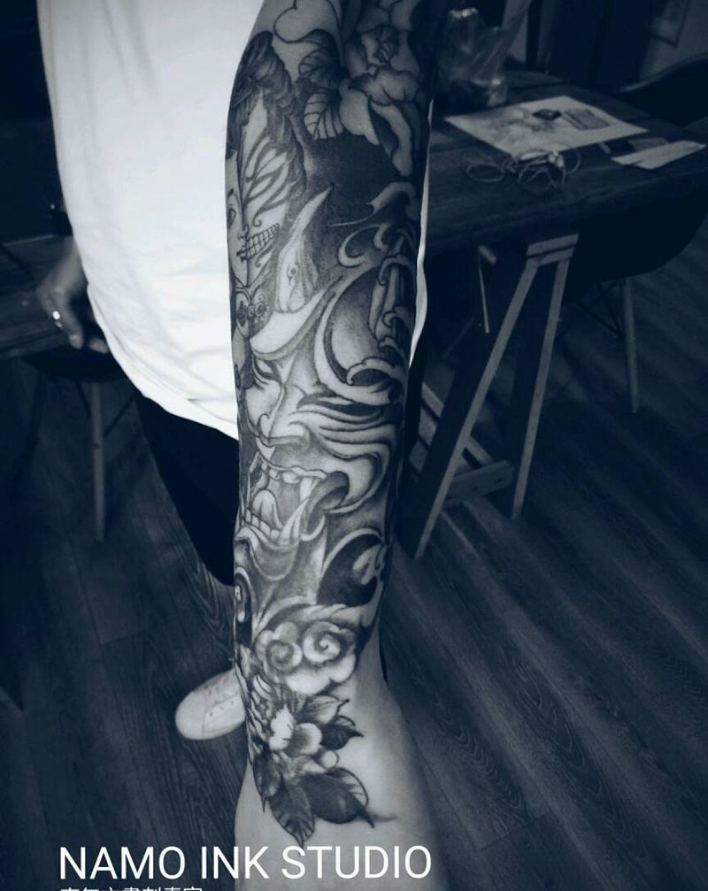 遮盖包小臂纹身图片