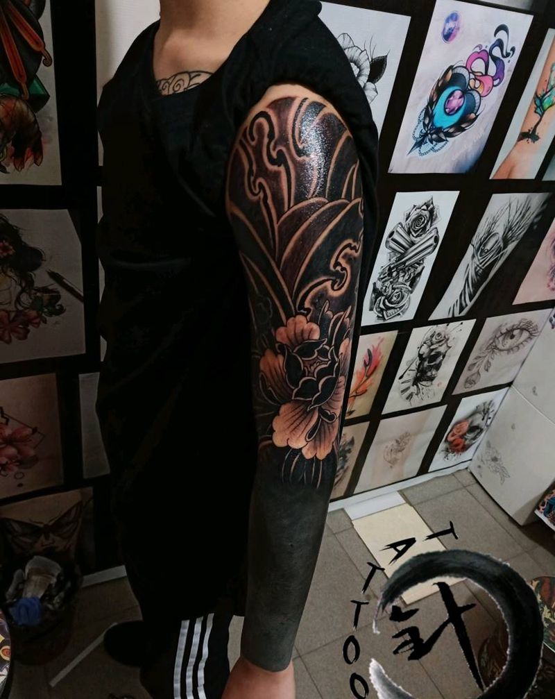 老传统纹身图片_手臂老传统老传统纹身图案