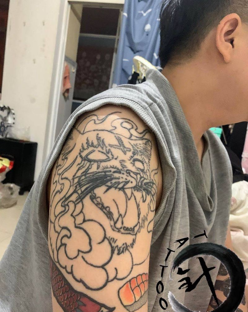 修改纹身图片_手臂New School修改纹身图案