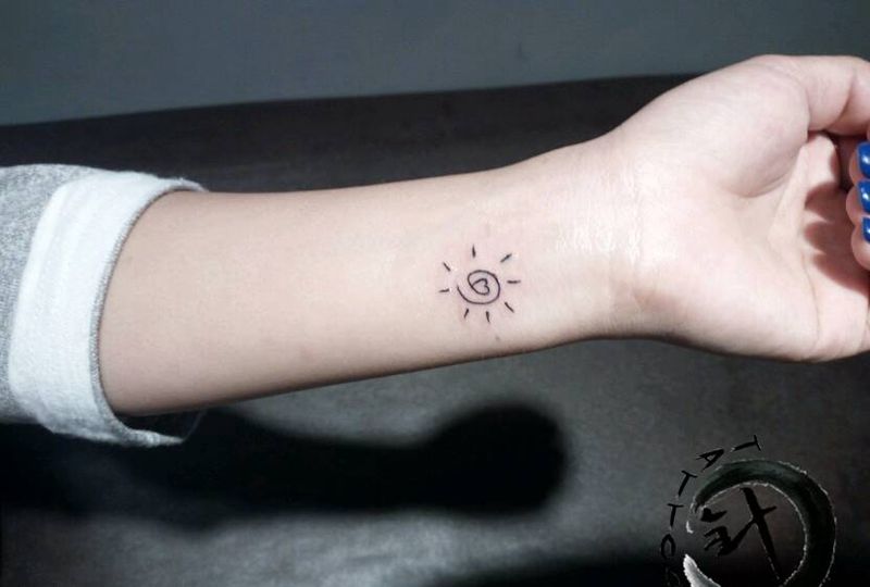 清新纹身图片_腿部手部脚部清新原创小白刺青塔图 针成品纹身图案