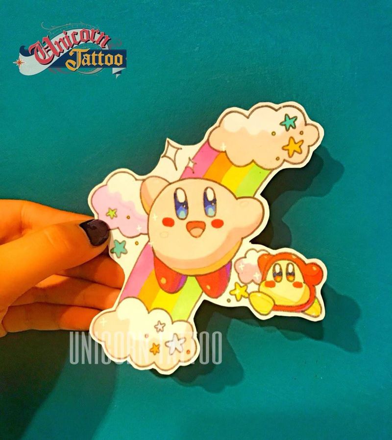 小可爱纹身图片_手稿清新贴纸卡通纹身图案