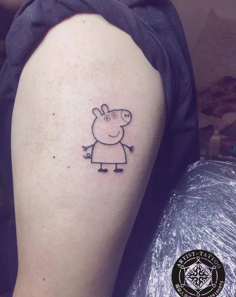 佩琪纹身图片_手部图腾纹身图案