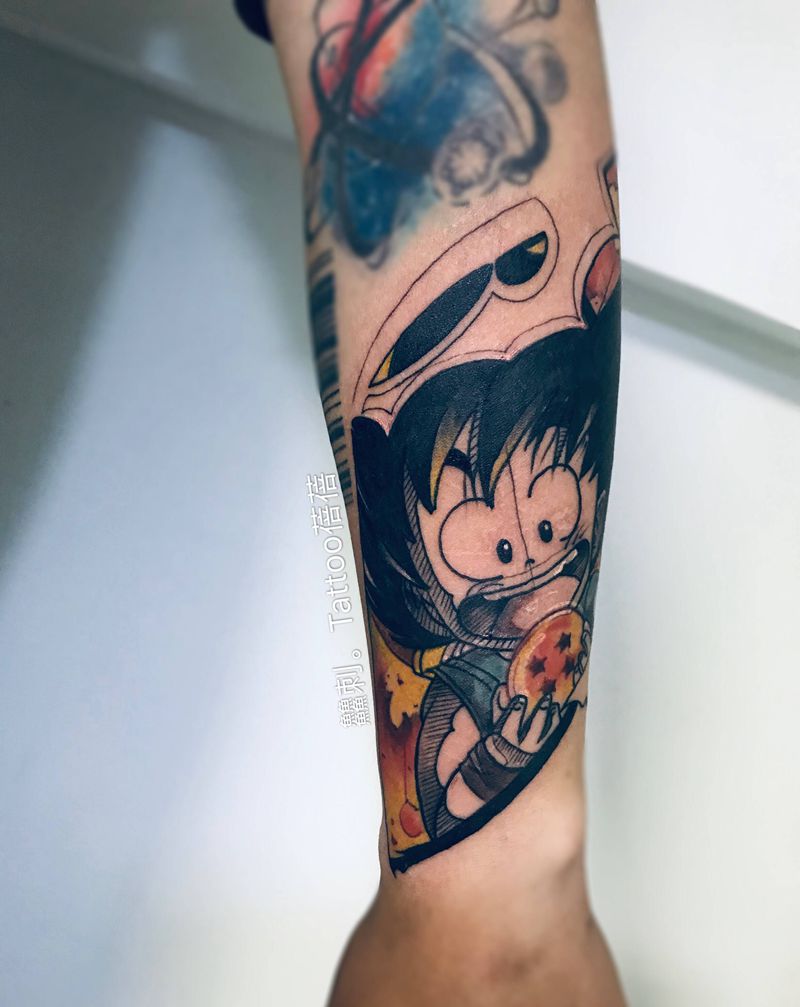 悟空纹身图片_手部手臂纹身图案