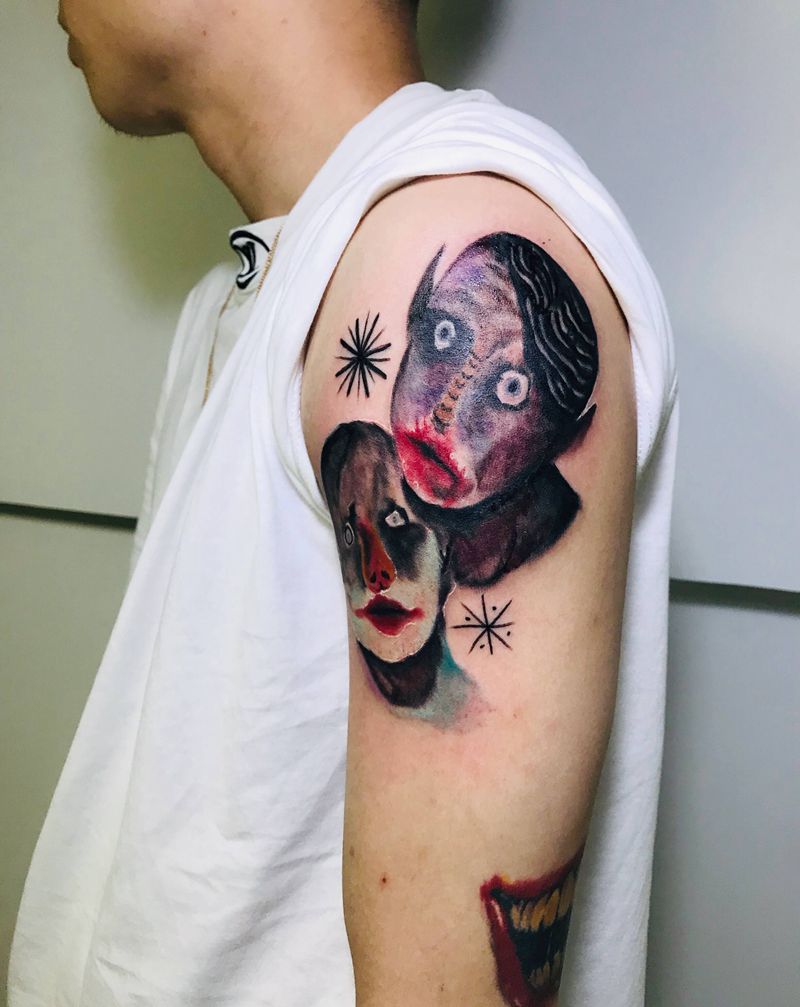 怪怪纹身图片_手臂纹身图案