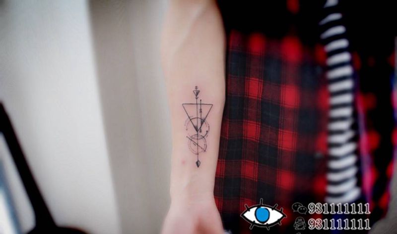几何纹身图片