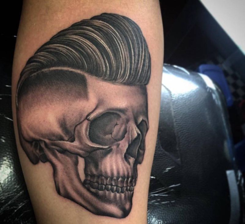 油头死忠纹身图片