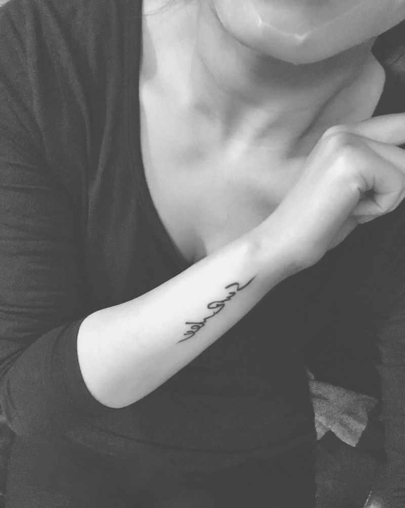 手写签名纹身图片_成品原创纹身图案