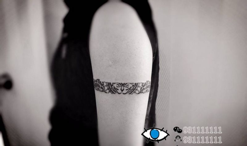 图腾手环纹身图片