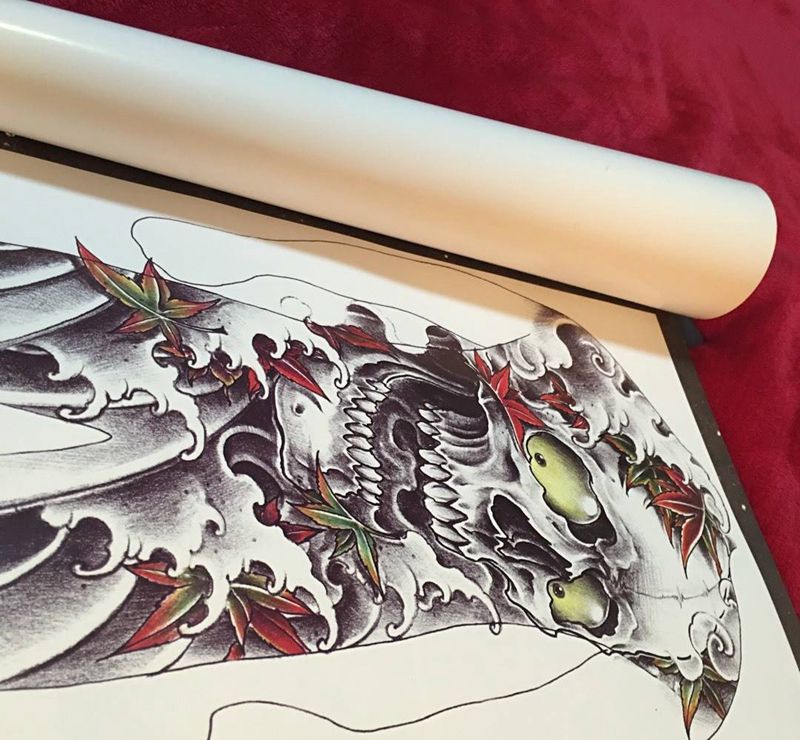 花臂 花腿 大满背有没有战士挑战纹身图片_手稿传统纹身图案