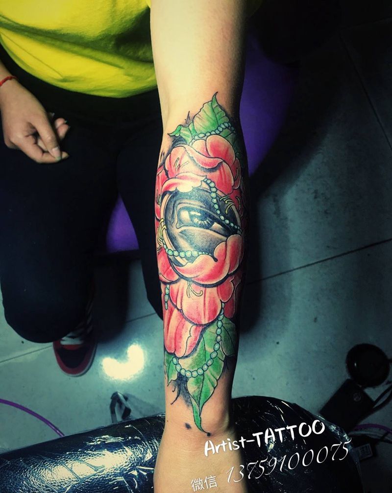 school 眼睛纹身图片