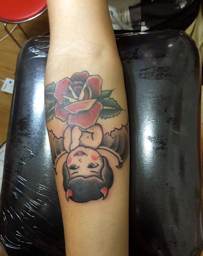 照片改编设计纹身图片_成品手臂纹身图案