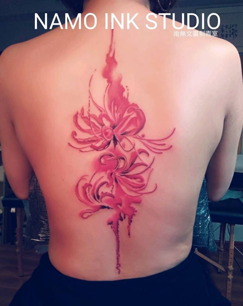 彼岸花纹身图片