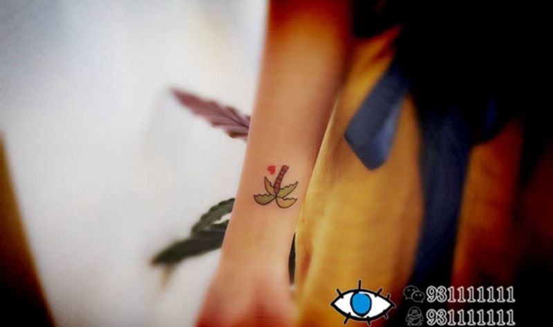 椰子树纹身图片