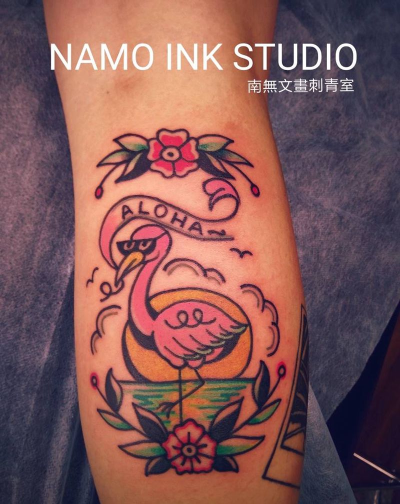 萌系夏威夷纹身图片