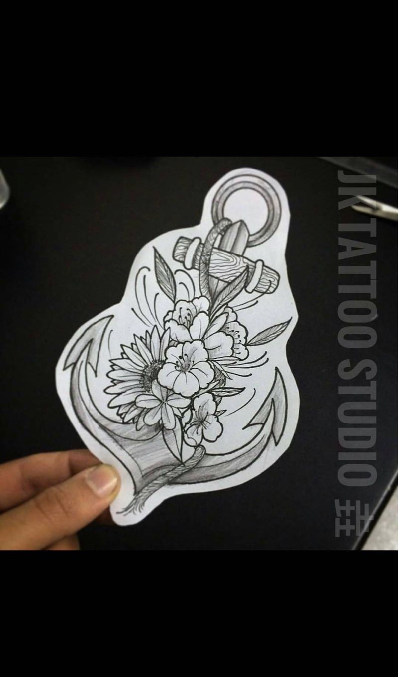 -=稿=-JK tattoo studio 垚 出品纹身图片_清新手稿纹身图案