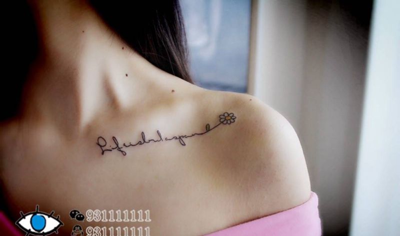 锁骨纹身纹身图片