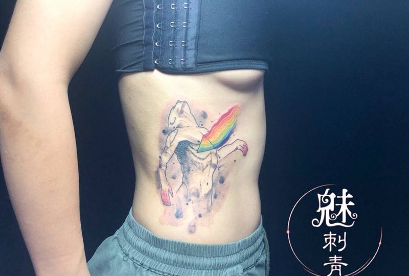 水彩纹身图片