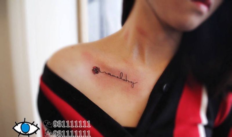 锁骨纹身纹身图片