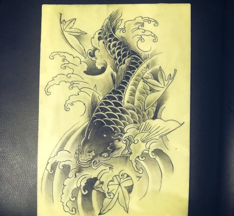 學員作業纹身图片_成品手稿传统纹身图案