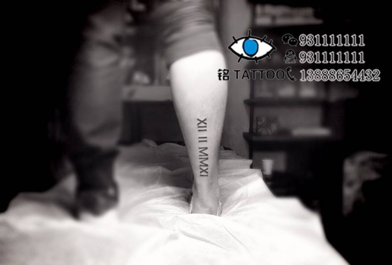 罗马文字纹身图片