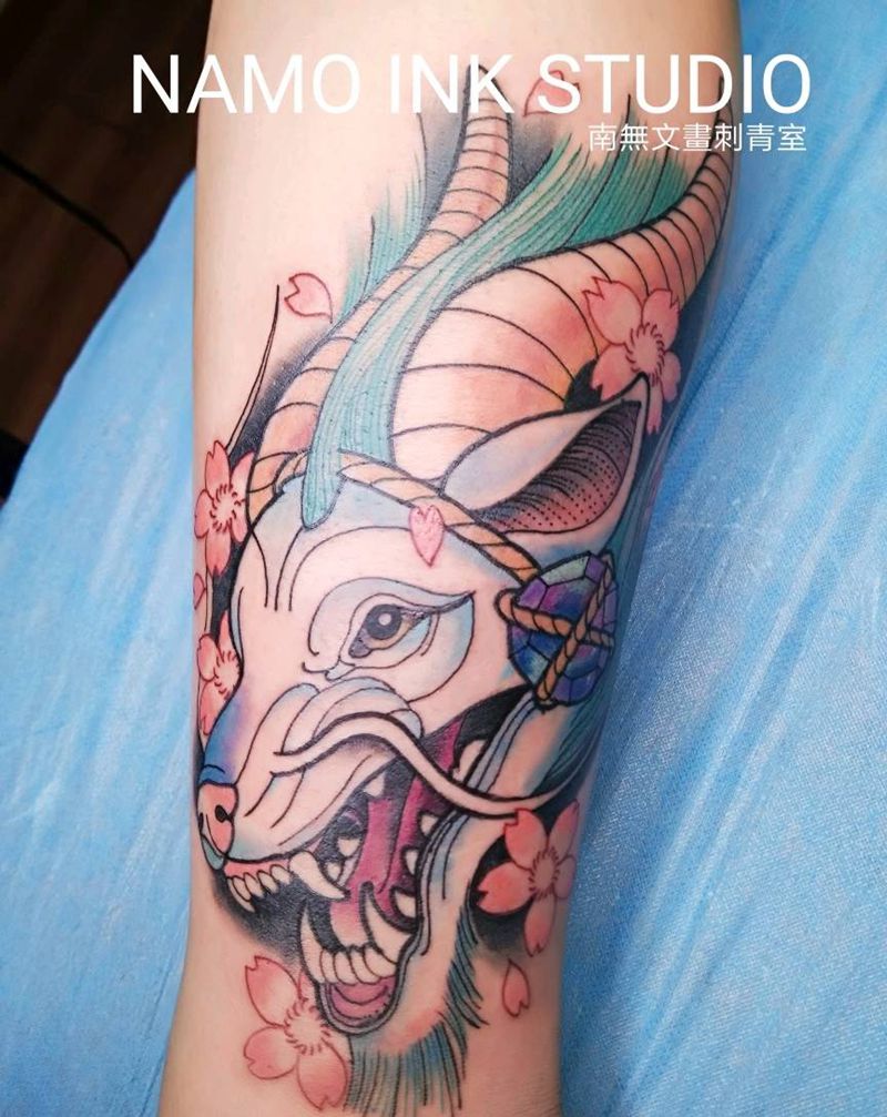 小腿外侧纹身图片