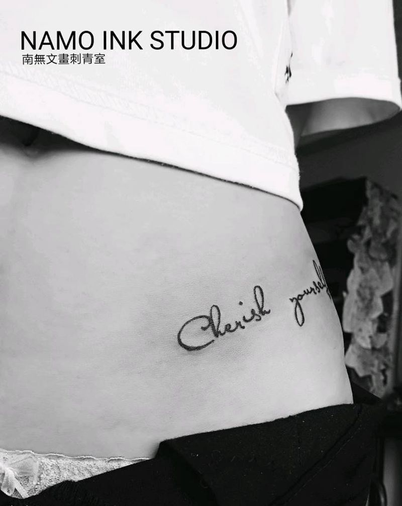 手写字体纹身图片