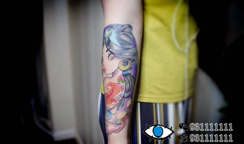 茉莉公主纹身图片