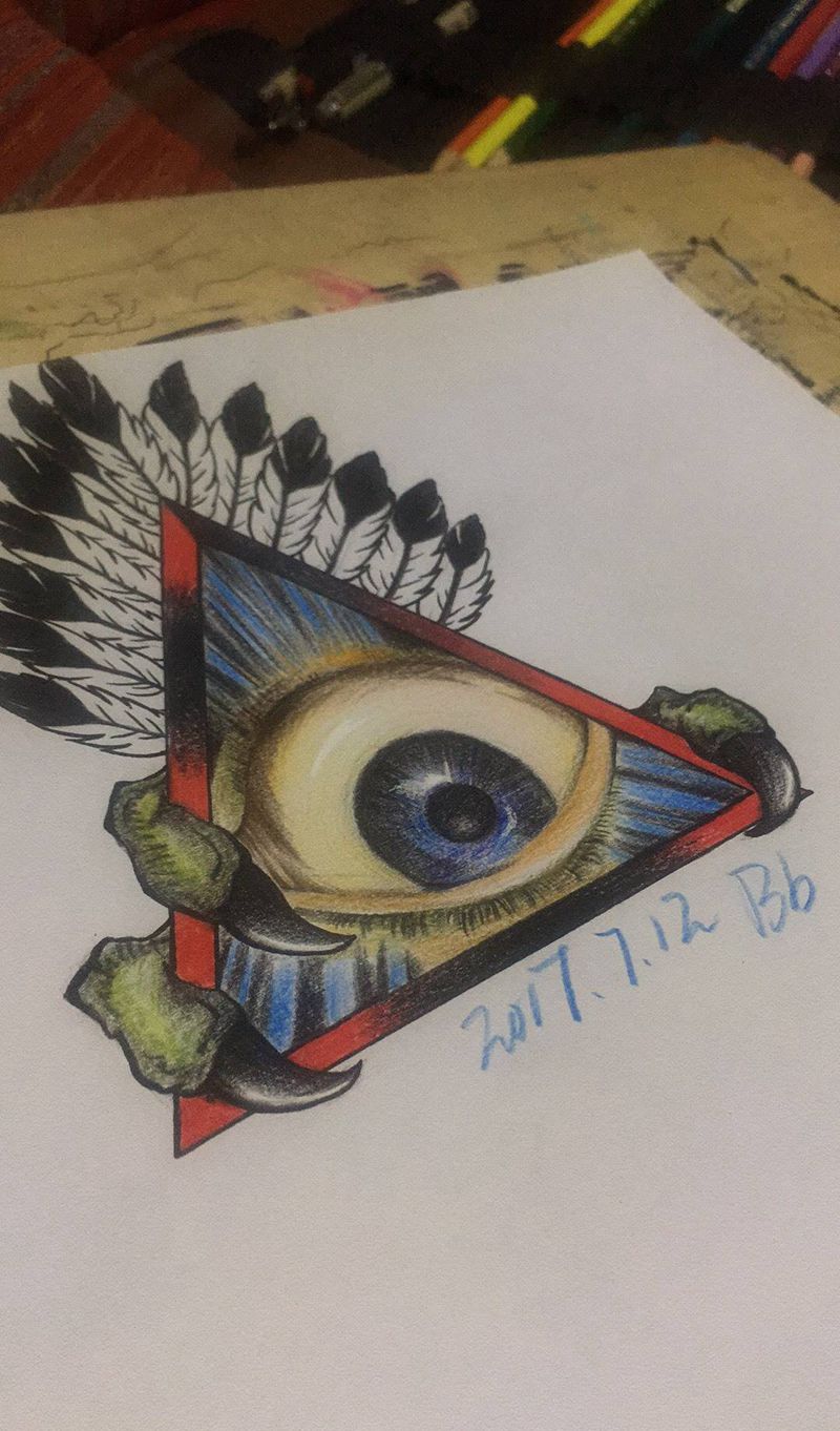 手稿。纹身图片